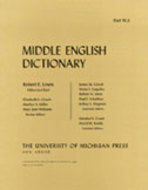 Book cover for 'Middle English Dictionary'