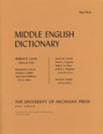 Book cover for 'Middle English Dictionary'