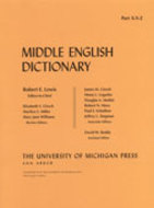 Cover image for 'Middle English Dictionary'