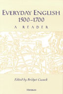 Cover image for 'Everyday English 1500-1700'