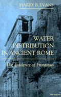 Book cover for 'Water Distribution in Ancient Rome'