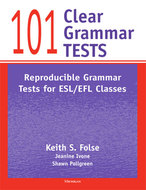 Book cover for '101 Clear Grammar Tests'