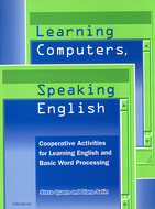 Book cover for 'Learning Computers, Speaking English'