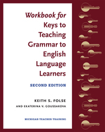 Book cover for 'Workbook for Keys to Teaching Grammar to English Language Learners, Second Ed.'