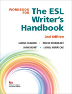 Book cover for 'Workbook for The ESL Writer's Handbook, 2nd Edition'