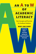 Book cover for 'An A to W of Academic Literacy'