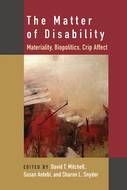 Book cover for 'The Matter of Disability'