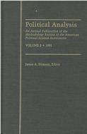 Book cover for 'Political Analysis'