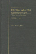 Book cover for 'Political Analysis'