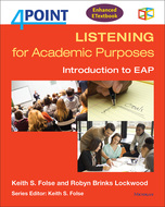 Book cover for '4 Point Listening for Academic Purposes'