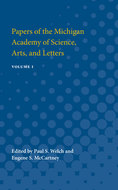 Book cover for 'Papers of the Michigan Academy of Science, Arts and Letters'