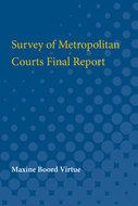 Book cover for 'Survey of Metropolitan Courts Final Report'