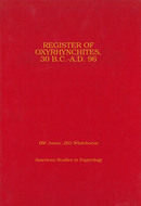 Cover image for 'Register of Oxyrhynchites, 30 B.C.-A.D. 96'