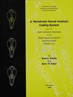 Book cover for 'A Vertebrate Faunal Analysis Coding System, with North American Taxonomy and dBase Support Programs and Procedures (Version 3.3)'