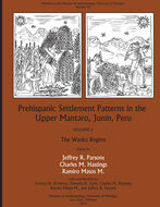 Book cover for 'Prehispanic Settlement Patterns in the Upper Mantaro and Tarma Drainages, Junín, Peru'