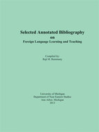 Book cover for 'Selected Annotated Bibliography on Foreign Language Learning and Teaching'