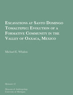 Book cover for 'Excavations at Santo Domingo Tomaltepec'