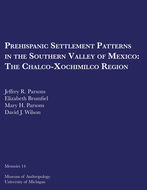 Book cover for 'Prehispanic Settlement Patterns in the Southern Valley of Mexico'
