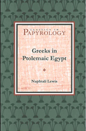 Book cover for 'Greeks in Ptolemaic Egypt'