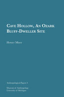 Book cover for 'Cave Hollow, An Ozark Bluff-Dweller Site'