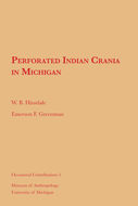 Book cover for 'Perforated Indian Crania in Michigan'