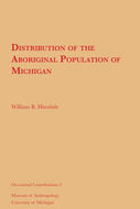 Book cover for 'Distribution of the Aboriginal Population of Michigan'