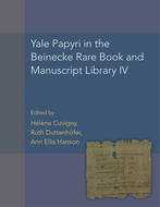 Book cover for 'Yale Papyri in the Beinecke Rare Book and Manuscript Library IV'