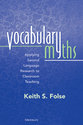 Cover image for 'Vocabulary Myths'