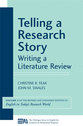 Cover image for 'Telling a Research Story: Writing a Literature Review'