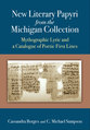 Cover image for 'New Literary Papyri from the Michigan Collection'