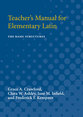 Cover image for 'Teacher's Manual for Elementary Latin'