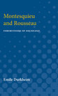 Cover image for 'Montesquieu and Rousseau'