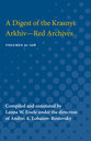 Cover image for 'A Digest of the Krasnyi Arkhiv--Red Archives'