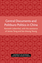 Cover image for 'Central Documents and Politburo Politics in China'