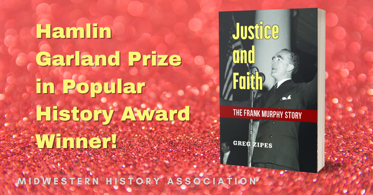 Hamlin Garland Prize in Popular History Winner. Cover image of Justice and Faith