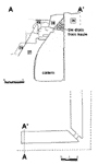 EH I, cistern, section and plan.
