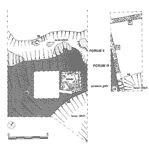 Forum II and III, the ditches, postern and defensive walls