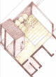 Axonometric reconstruction of the garden.