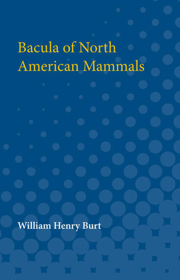Cover of Bacula of North American Mammals