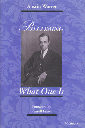 Cover of Becoming What One Is