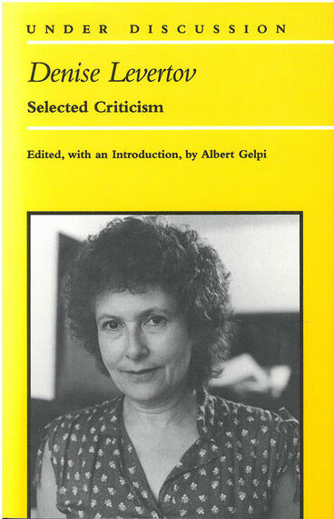 Cover of Denise Levertov - Selected Criticism