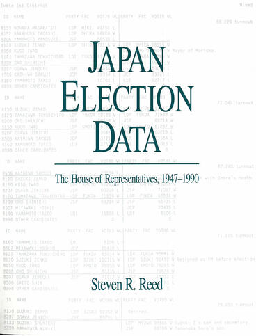 Cover of Japan Election Data - The House of Representatives, 1947–1990