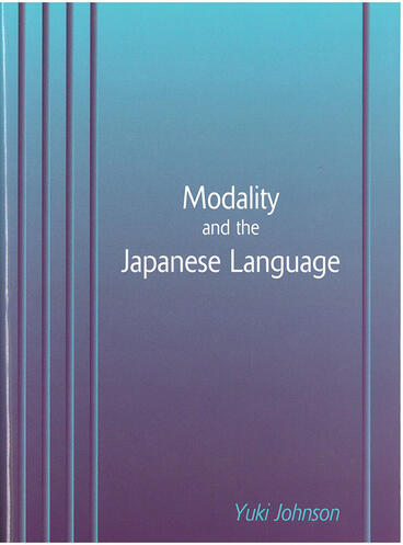 Cover of Modality and the Japanese Language