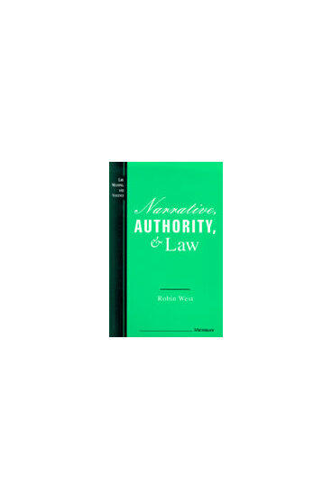 Cover of Narrative, Authority, and Law