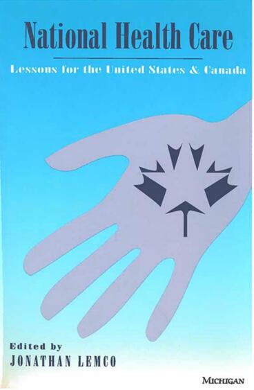 Cover of National Health Care - Lessons for the United States and Canada
