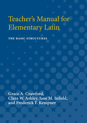 Cover of Teacher's Manual for Elementary Latin - The Basic Structures