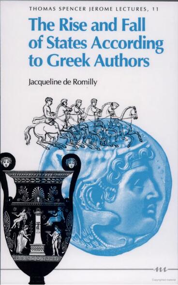 Cover of The Rise and Fall of States According to Greek Authors