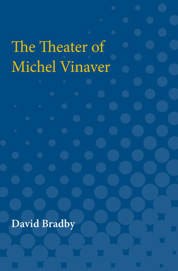 Cover of The Theater of Michel Vinaver