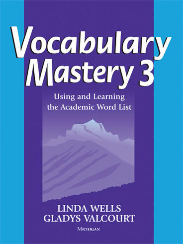 Cover of Vocabulary Mastery  3 - Using and Learning the Academic Word List
